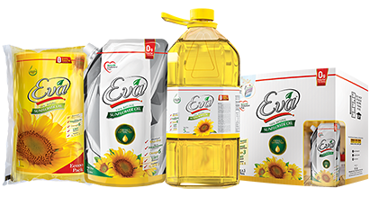 Eva Cooking Oil Pouch, bottles and boxes